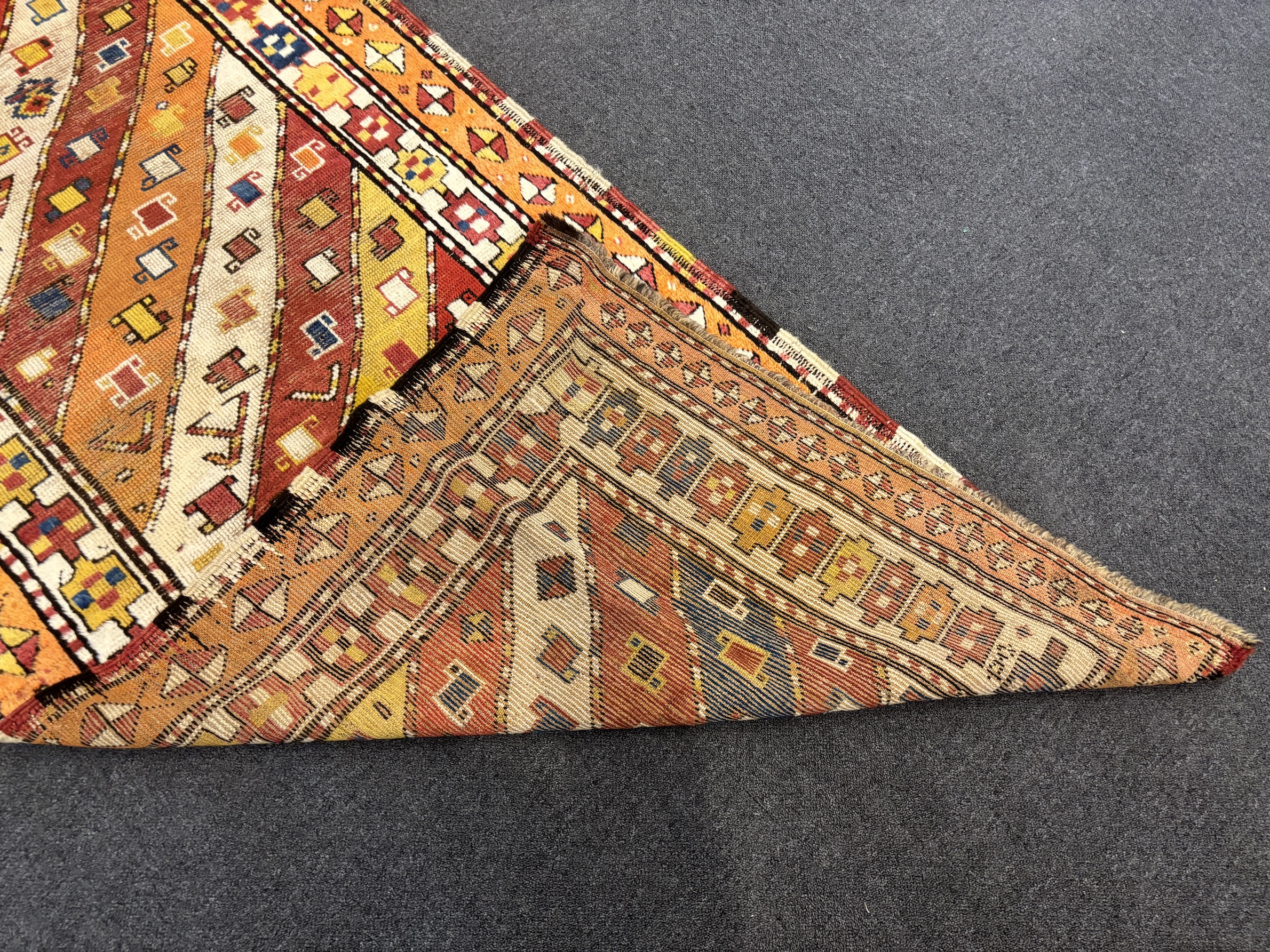An Azeriabiajan Kurdish Genge antique runner, 296 x 104cm